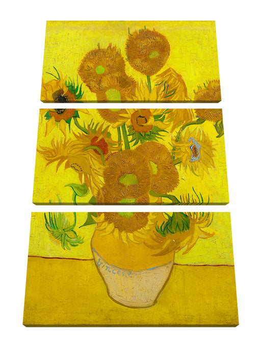 Vincent Van Gogh - Sonnenblumen II Leinwanbild 3Teilig