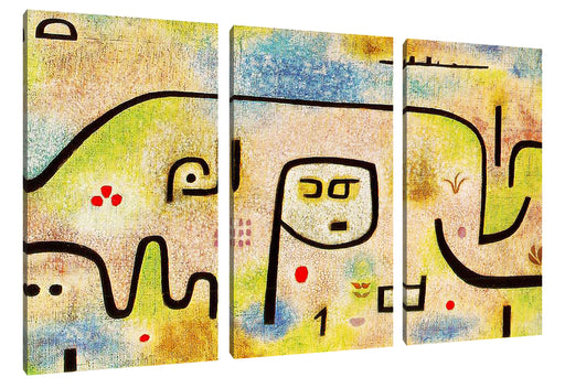 Paul Klee - Insula Dulcamara Leinwanbild 3Teilig