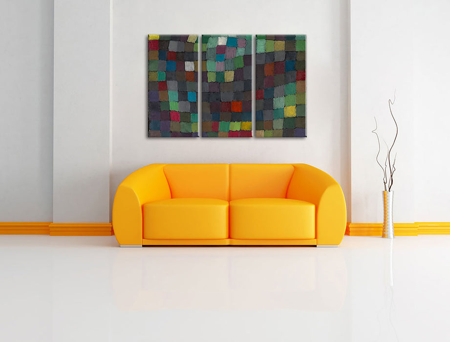 Paul Klee - May Picture Leinwandbild im Wohnzimmer 3Teilig