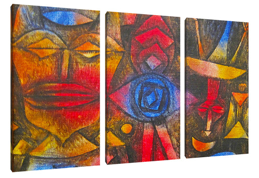 Paul Klee - Figurinen Sammlung Leinwanbild 3Teilig
