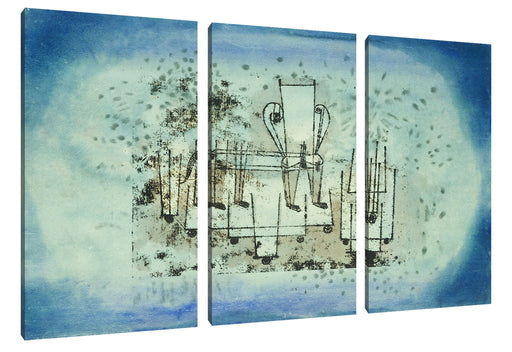 Paul Klee - Das Stuhl-Tier Leinwanbild 3Teilig