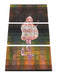 Paul Klee - Bauchredner und Schreier im Moor Leinwanbild 3Teilig