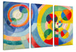 Robert Delaunay - Zirkuläre Formen Leinwanbild 3Teilig