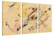 Wassily Kandinsky - Helles Bild Leinwanbild 3Teilig