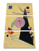 Wassily Kandinsky - Helle Einheit Leinwanbild 3Teilig