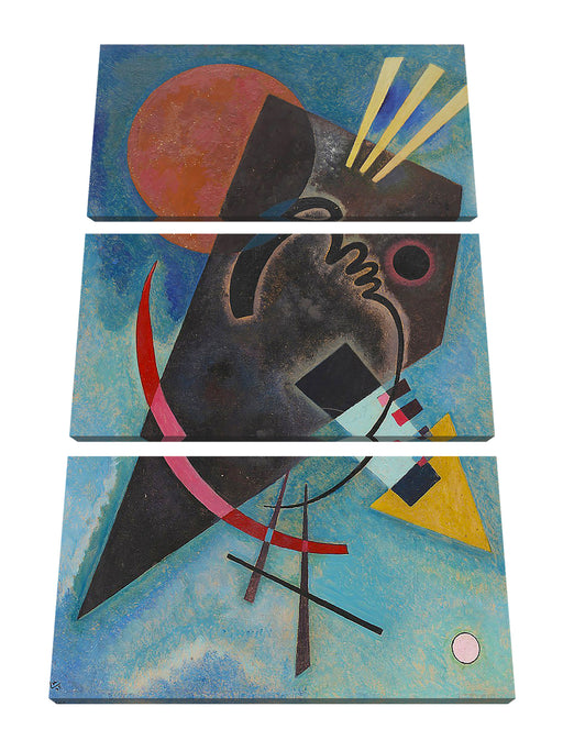 Wassily Kandinsky - Spitz und Rund Leinwanbild 3Teilig