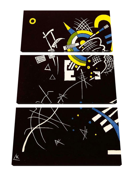 Wassily Kandinsky - Kleine Welten Leinwanbild 3Teilig