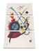 Wassily Kandinsky - Violett Leinwanbild 3Teilig