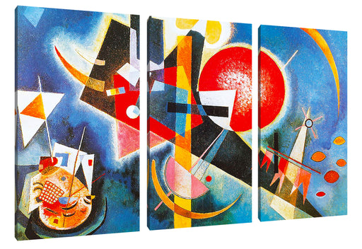 Wassily Kandinsky - Im Blau Leinwanbild 3Teilig