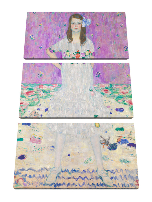 Gustav Klimt - Mäda Primavesi Leinwanbild 3Teilig