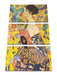 Gustav Klimt - Frau mit Fächer Leinwanbild 3Teilig