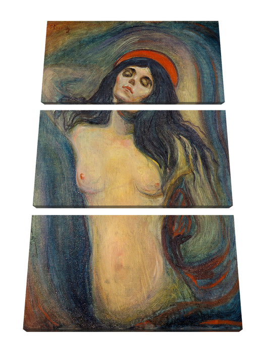 Edvard Munch - Madonna Leinwanbild 3Teilig