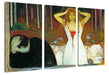 Edvard Munch - Asche Leinwanbild 3Teilig