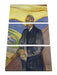 Edvard Munch - Portrait von Friedrich Nietzsche Leinwanbild 3Teilig