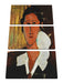 Amedeo Modigliani - Portrait von Hanka Zborowska  Leinwanbild 3Teilig