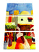August Macke - Markt in Tunis  Leinwanbild 3Teilig