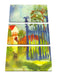 August Macke - Gartentor  Leinwanbild 3Teilig