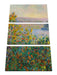 Claude Monet - Blumenbeete in Vetheuil  Leinwanbild 3Teilig