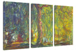 Claude Monet - Trauerweide  Leinwanbild 3Teilig