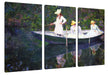 Claude Monet - En norvégienne Leinwanbild 3Teilig