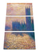 Claude Monet - Claude Monet - Das Parlament von London Leinwanbild 3Teilig