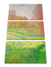 Claude Monet - Wiese in Giverny Leinwanbild 3Teilig