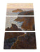 Claude Monet - Felsen in Belle-ile Port-Domois Leinwanbild 3Teilig