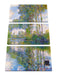 Claude Monet - Pappeln an der Epte I  Leinwanbild 3Teilig