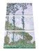 Claude Monet - PappelnWind-Effekt Leinwanbild 3Teilig