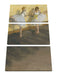 Edgar Degas - Tänzerinnen üben an der Stange  Leinwanbild 3Teilig