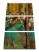 Edgar Degas - Tänzerinnen pink und grün  Leinwanbild 3Teilig