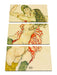 Egon Schiele - Zwei sich umarmende Frauen  Leinwanbild 3Teilig