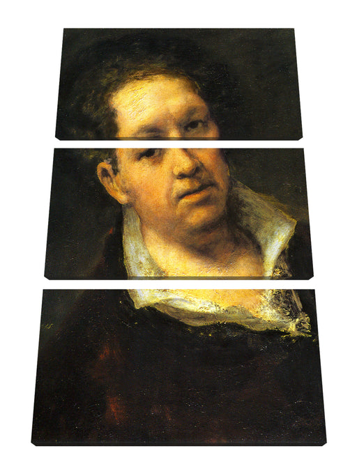 Francisco de Goya - Selbstportrait Leinwanbild 3Teilig