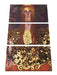 Gustav Klimt - Minerva oder Pallas Athena Leinwanbild 3Teilig