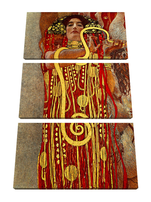 Gustav Klimt - Hygieia Leinwanbild 3Teilig