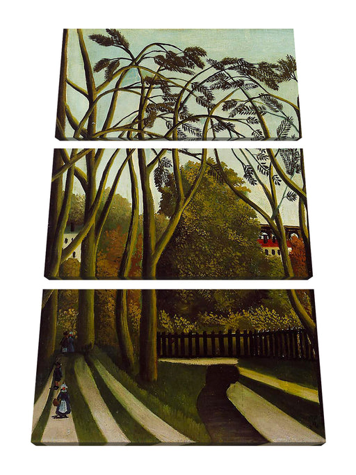 Henri Rousseau - The Redlist Naivismus Leinwanbild 3Teilig