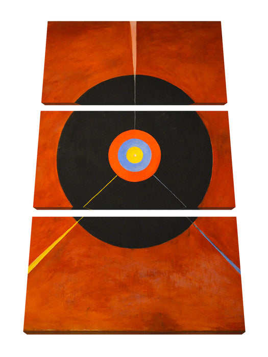 Hilma af Klint - Der Schwan I Leinwanbild 3Teilig