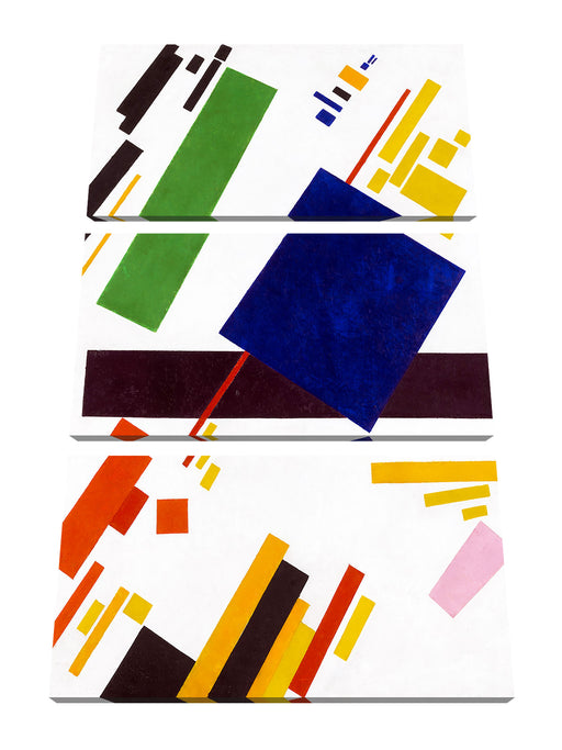 Kasimir Malewitsch - Suprematist Komposition Leinwanbild 3Teilig