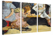 Max Liebermann - Kleinkinderschule in Amsterdam  Leinwanbild 3Teilig