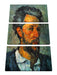 Paul Cézanne - Portrait of Victor Chocquet  Leinwanbild 3Teilig
