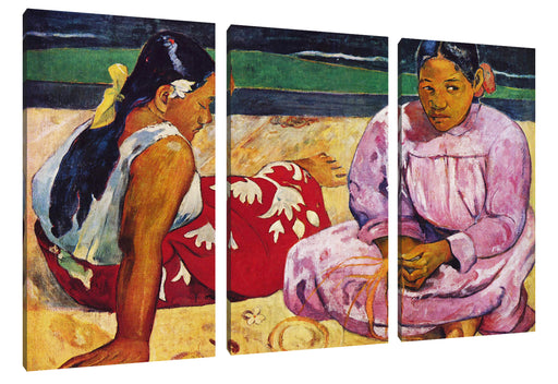 Paul Gauguin - Tahitische Frauenoder Frauen von Tahit Leinwanbild 3Teilig