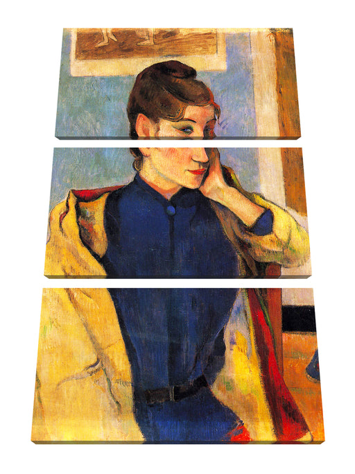Paul Gauguin - Portrait von Madeleine Bernard Leinwanbild 3Teilig