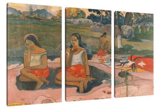 Paul Gauguin - Heiliger Frühling: Süße TräumeNave nav Leinwanbild 3Teilig