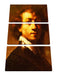 Rembrandt van Rijn - Selbstportrait I Leinwanbild 3Teilig