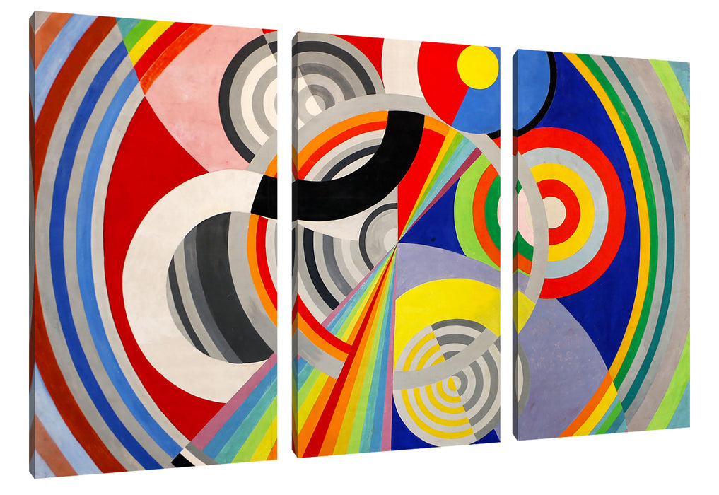 Robert Delaunay - Rhythmus Leinwanbild 3Teilig