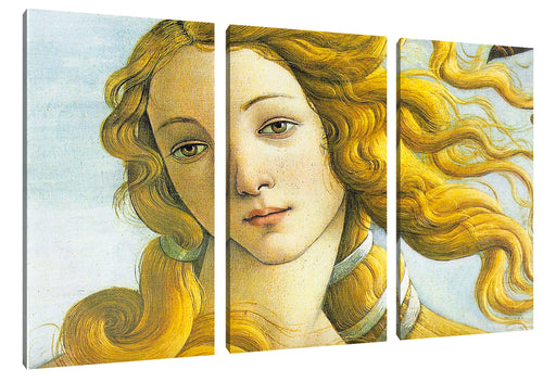 Sandro Botticelli - Die Geburt der Venus Ausschnitt Leinwanbild 3Teilig