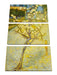 Vincent Van Gogh - Blühender kleiner Birnenbaum  Leinwanbild 3Teilig