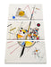 Wassily Kandinsky - Delikate Spannung  Leinwanbild 3Teilig