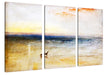 William Turner - Dawn after the Wreck  Leinwanbild 3Teilig
