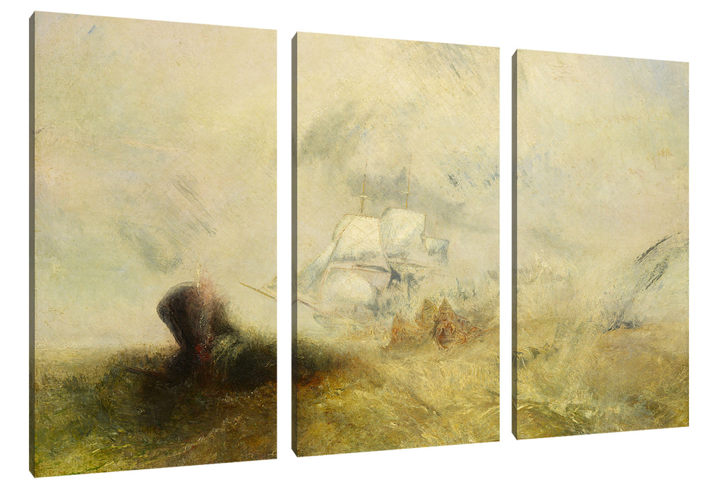 William Turner - Whalers Expressionismus Leinwanbild 3Teilig
